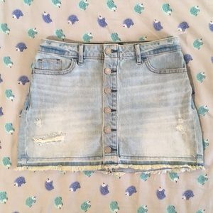 Hollister denim skirt